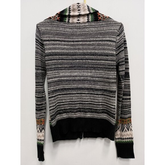 BKE The Buckle Cardigan Womens Small Collared Aztec Print BOHO Southwest Casual - Picture 4 of 5